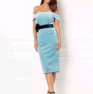 Eva Mendes Luxurious Plush Velvet Dress